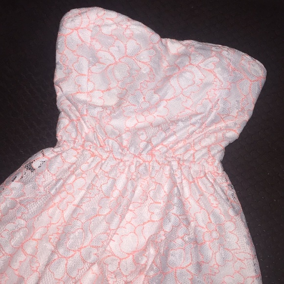 Cute tube top formal print dress - Picture 4 of 5